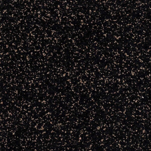 Rubber cork flooring, black